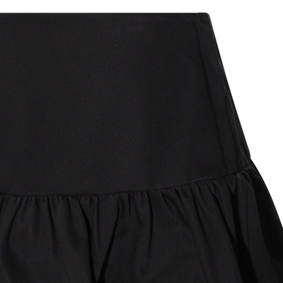 Shop Jil Sander Black Cotton Skirt