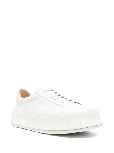 Shop Jil Sander Sneakers Beige