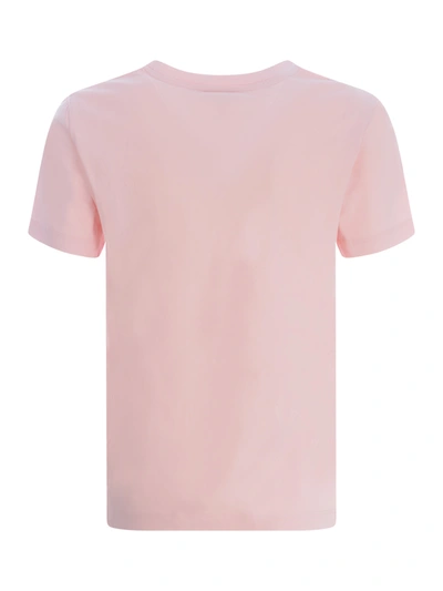 Shop Kenzo T-shirt With Flower Logo In Pink