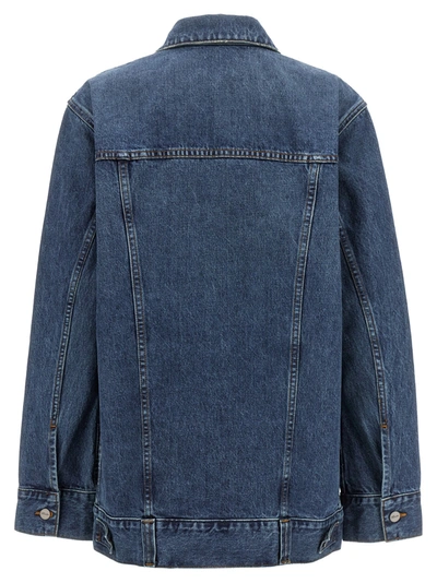 Khaite Ross Oversized Denim Jacket In Blue