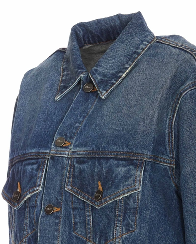 Khaite Ross Oversized Denim Jacket In Blue