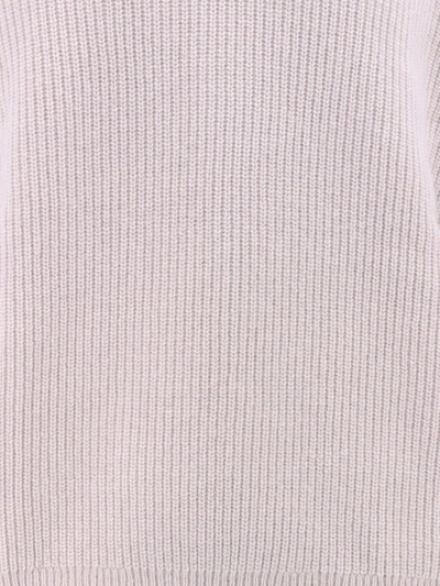 Shop Laneus Knitwear In Bianco Perla/pearl White