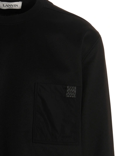 Shop Lanvin 'elevated' Sweatshirt In Black