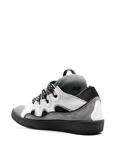 Shop Lanvin Sneakers In Leather, Fabric And Suede In White