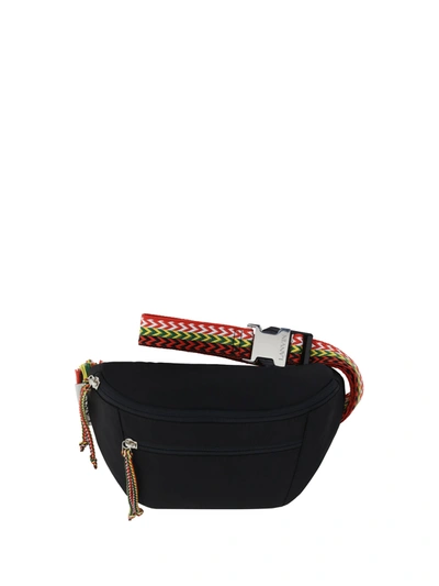 Shop Lanvin Nylon Belt Bag In Black