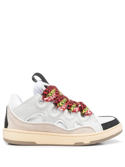 Shop Lanvin Sneakers Curb Shoes In White