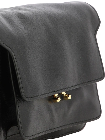 Shop Marni "trunk" Crossbody Bag In Black