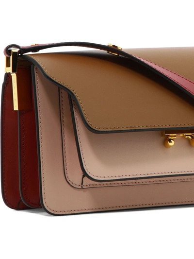 Shop Marni Trunk - Leather Bag In Brown