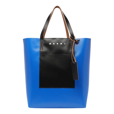 Shop Marni 'tribeca' Shopping Bag In Multicolor