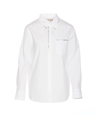Shop Marni Shirts In Lily White