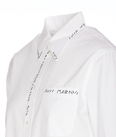 Shop Marni Shirts In Lily White