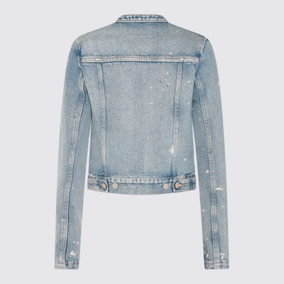 Shop Mm6 Maison Margiela Denim Jacket In Blue