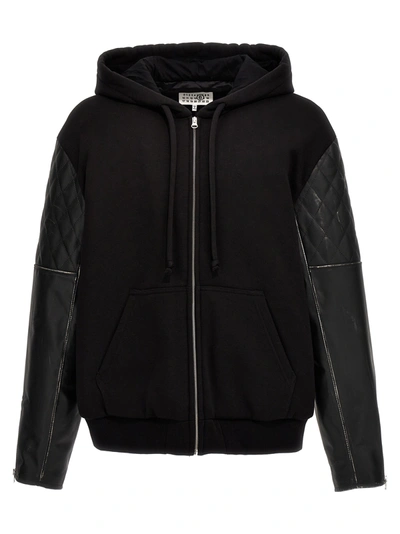 Shop Mm6 Maison Margiela Sports Jacket In Black