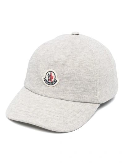Shop Moncler Caps & Hats In Grey