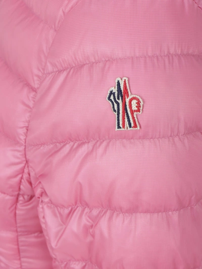 Shop Moncler Grenoble Walibi Full Zip Down Jacket In Pink