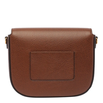 Shop Mulberry Brown Leather Darley Crossbody Bag In Oak