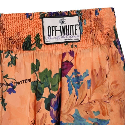 Shop Off-white Shorts In Peach/orange