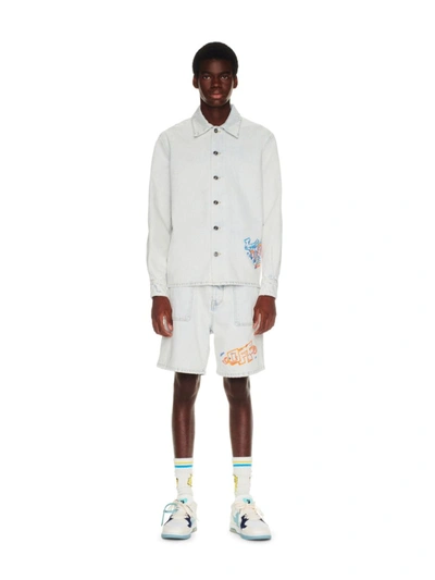 Shop Off-white Shirts In Blue