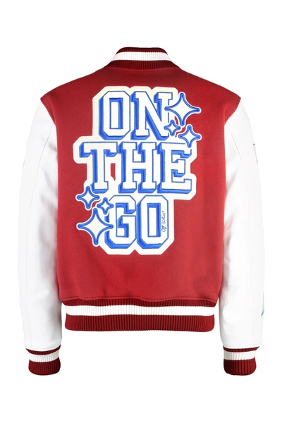 Shop Off-white Off White Jackets In Red