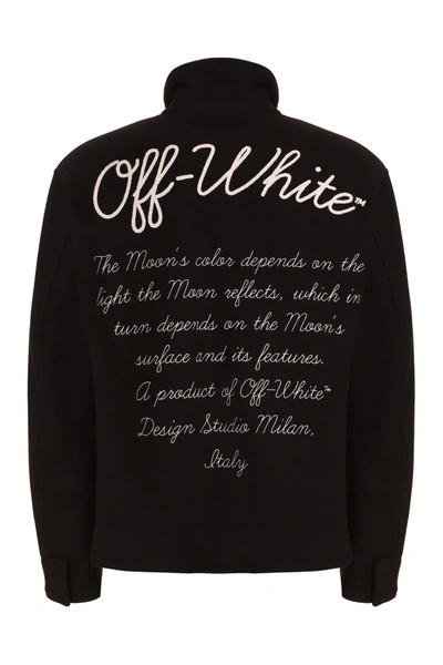 Shop Off-white Varsity Virgin Wool Jacket In Sierra Leo