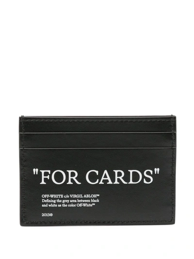 Shop Off-white Off White Wallets In Black&white