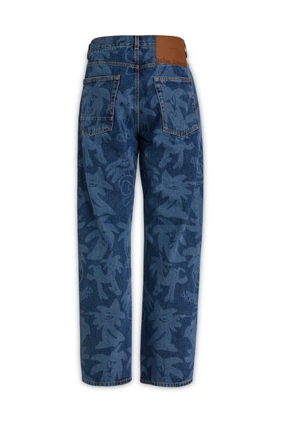 Shop Palm Angels Jeans In Bluelight