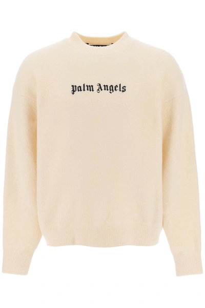 Shop Palm Angels Sweatshirts In Whiteblac