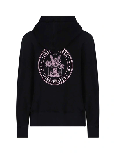 Shop Palm Angels College Classic Hoodie In Black