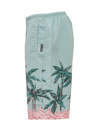 Shop Palm Angels Beachwears In Lightblue
