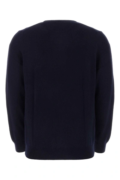 Shop Polo Ralph Lauren Crew-neck Wool Sweater In Navy