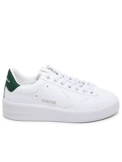 Shop Golden Goose Pure New White Leather Sneakers