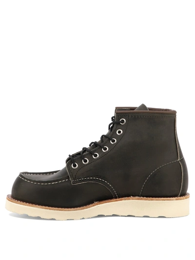 Shop Red Wing Shoes "classic Moc" Lace-up Boots In Grey