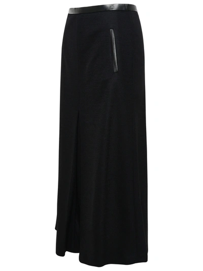 Shop Saint Laurent Long Skirt. In Black