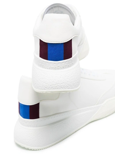 Shop Stella Mccartney White Faux-leather Loop Sneakers