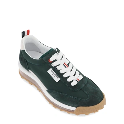Thom Browne Translucent-sole Leather Sneakers In 310
