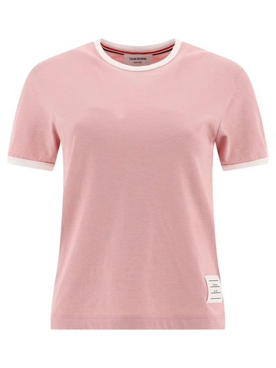 Shop Thom Browne T-shirt In Pink