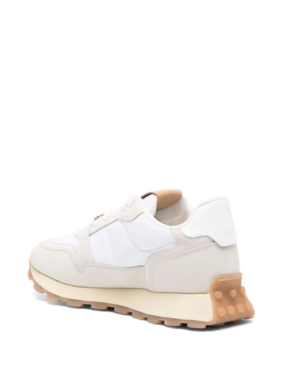 Shop Tod's Leather Sneakers Shoes In White