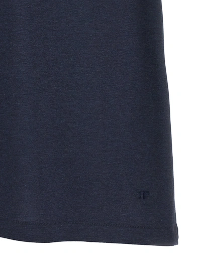 Shop Tom Ford Lyocell T-shirt In Blue