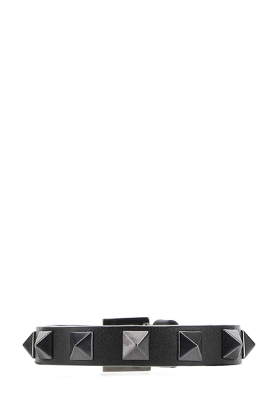 Shop Valentino Garavani Bracelets In Black