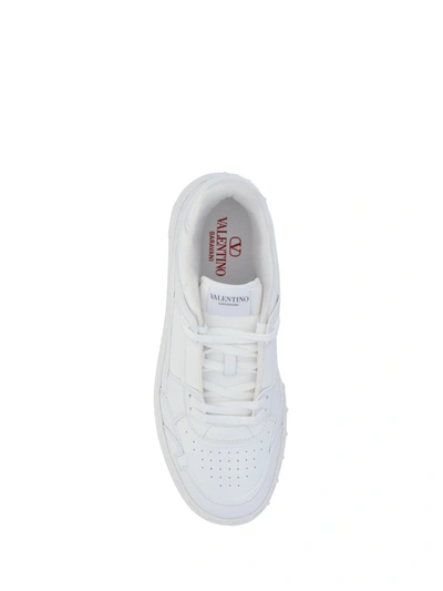 Shop Valentino Garavani Sneakers In Bianco/bianco/bianco/bianco
