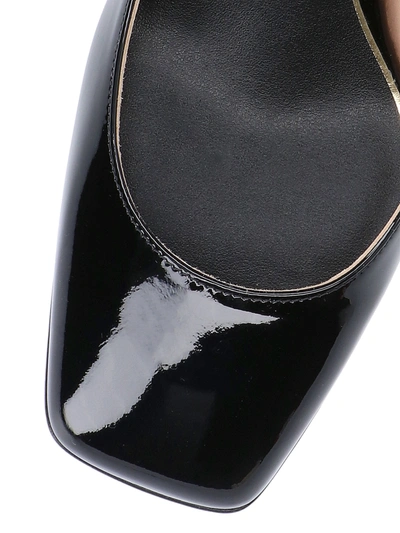 Shop Valentino Garavani Tan-go Leather Pumps In Black