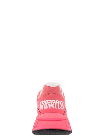 Shop Versace Trigreca Sneaker In Fuchsia