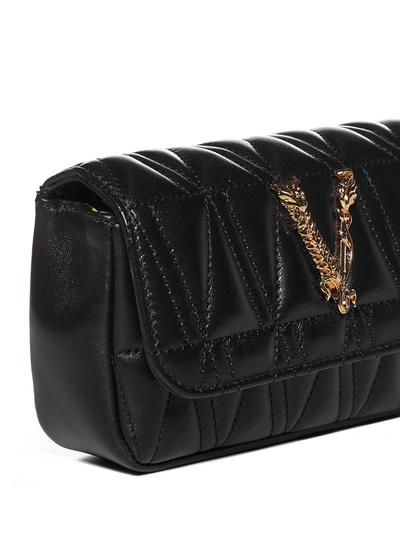Shop Versace Virtus In Black+multicolor- Gold