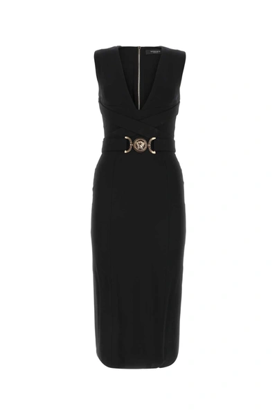 Shop Versace Dress In Black