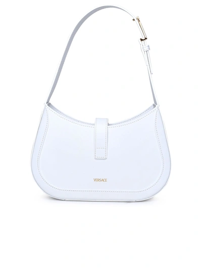 Shop Versace Greek Hobo Bag In White
