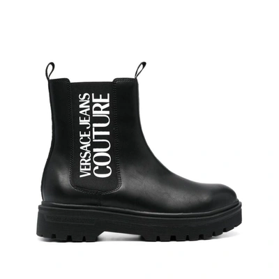 Shop Versace Jeans Couture 'chelsea' Boots In Black