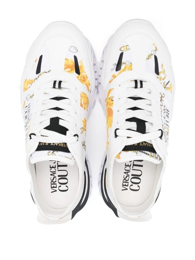 Shop Versace Jeans Couture Sneakers In White