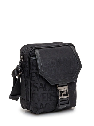 Shop Versace Shoulder Bags In Black
