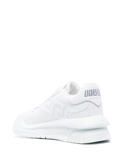 Shop Versace Odyssey Chunky Sneakers In White