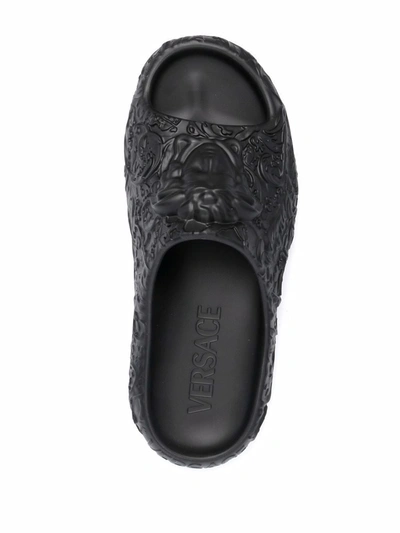 Versace Sandals In Black